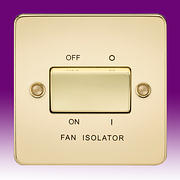 Flatplate - Polished Brass Fan Switch product image