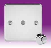 1 Gang Dimmer Plate c/w Matching Knob - Polished Chrome product image