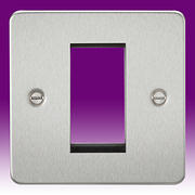 Euro Data Grid Plate Brushed Chrome product image