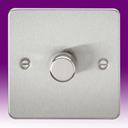 Flatplate - Brushed Chrome Dimmer Switches product image