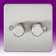 Flatplate - Brushed Chrome Intelligent Dimmer Switches product image 2