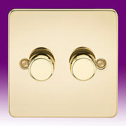 Flatplate - Polished Brass Dimmer Switches product image 2
