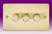 Flatplate - Brushed Brass Intelligent Dimmer Switches product image 3