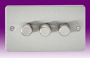 Flatplate - Brushed Chrome Dimmer Switches product image 3