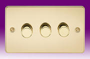 Flatplate - Polished Brass Dimmer Switches product image 3