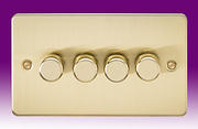 Flatplate - Brushed Brass Dimmer Switches product image 4