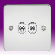 Flatplate - Polished Chrome Toggle Switches product image