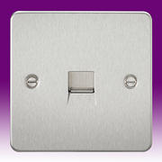 Flatplate - Brushed Chrome Telephone Sockets & RJ45 Outlets product image