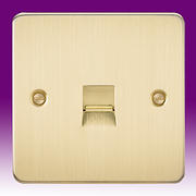Flatplate - Brushed Brass Telephone Sockets & RJ45 Outlets product image 2