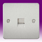 Flatplate - Brushed Chrome Telephone Sockets & RJ45 Outlets product image 2