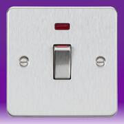 Flatplate - Brushed Chrome 45Amp Switches product image