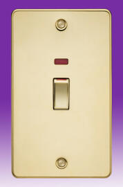 Flatplate - Polished Brass 45Amp Switches product image 2