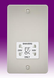 Dual Voltage Shaver Socket 115/230v - Polished Chrome product image 6