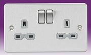 Flatplate - Brushed Chrome Sockets product image