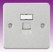 Flatplate - Brushed Chrome Telephone Sockets & RJ45 Outlets product image 4