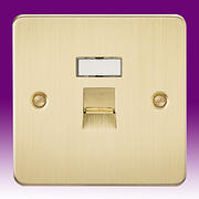 Flatplate - Brushed Brass Telephone Sockets & RJ45 Outlets product image 3