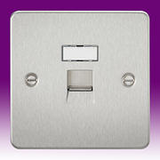 Flatplate - Brushed Chrome Telephone Sockets & RJ45 Outlets product image 3