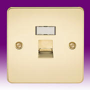 Flatplate - Polished Brass Telephone Sockets & RJ45 Outlets product image 3