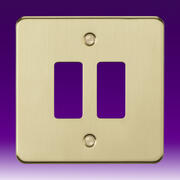 Flatplate - Brushed Brass Grid Plates product image 2