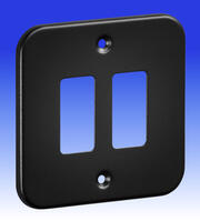 Knightsbridge Metalclad Grid Plates - Textured Sand Black product image