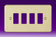 Flatplate - Brushed Brass Grid Plates product image 4
