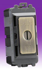 Knightsbridge - Grid Key Switches - Antique Brass product image