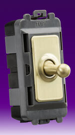 Toggle Grid Switches - Brushed Brass product image 2