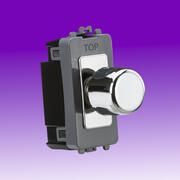 Trailing Edge LED Grid Dimmers - Polished Chrome product image 2