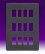 Knightsbridge - Grid Plate Screwless - Anthracite product image 8