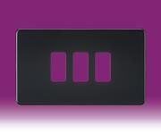 Grid Plate Screwless - Matt Black product image 3