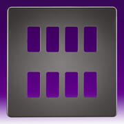 Knightsbridge - Grid Plates Screwless - Black Nickel product image 6
