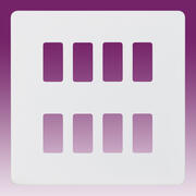 Grid Plate Screwless - Matt White product image 5