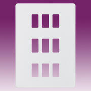 Grid Plate Screwless - Matt White product image 6