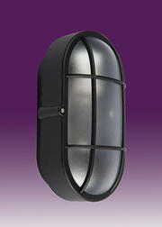 Calvi Range 40w ES Oval Bulkhead - Black product image