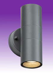 Knightsbridge Twin GU10 LED Fixed Up/Down Wall Light - IP55 product image