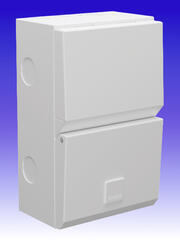 Hager Metal Garage Unit 40A RCD (Type A) c/w 32A + 6A MCBs product image