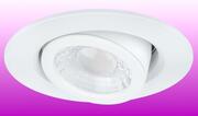 JCC - V50 Pro - Fire Rated 6W LED Tilt Downlight - 3000/4000K IP65 - White product image