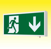 EscapeLUX 1W EM Metal Exit Box White - Self Test - IP20 c/w Legends product image
