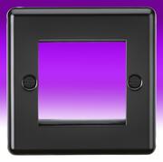 Rounded Edge - Euro Data Grid Plates - Matt Black product image