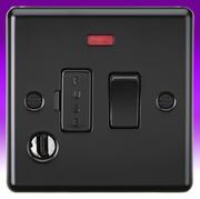 Rounded Edge - Switched/Unswitched Spurs & Flex Outlet Plates - Matt Black product image 3