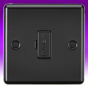 Rounded Edge - Switched/Unswitched Spurs & Flex Outlet Plates - Matt Black product image 4