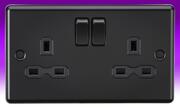 Rounded Edge - Sockets - Matt Black product image