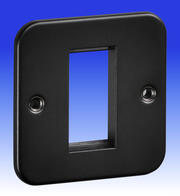 Knightsbridge Metalclad Euro Data Grid Plates - Textured Sand Black product image