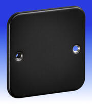Knightsbridge Metalclad Blank Plates - Textured Sand Black product image