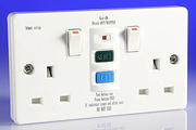 White RCD Sockets