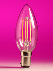 LED Filament Candle Lamps - Clear - Dimmable product image