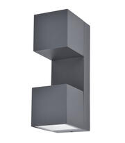 Fari 10W Integrated LED Adjustable Wall Light - Dark Grey - IP54 product image