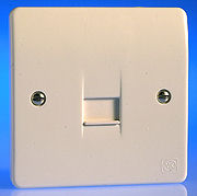 MK Logic Plus White Telephone Sockets product image