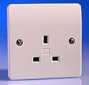 MK Logic Plus White 13 Amp Unswitched Sockets product image