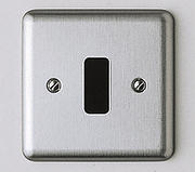 MK Logic Plus Grid Plate Matt Chrome product image